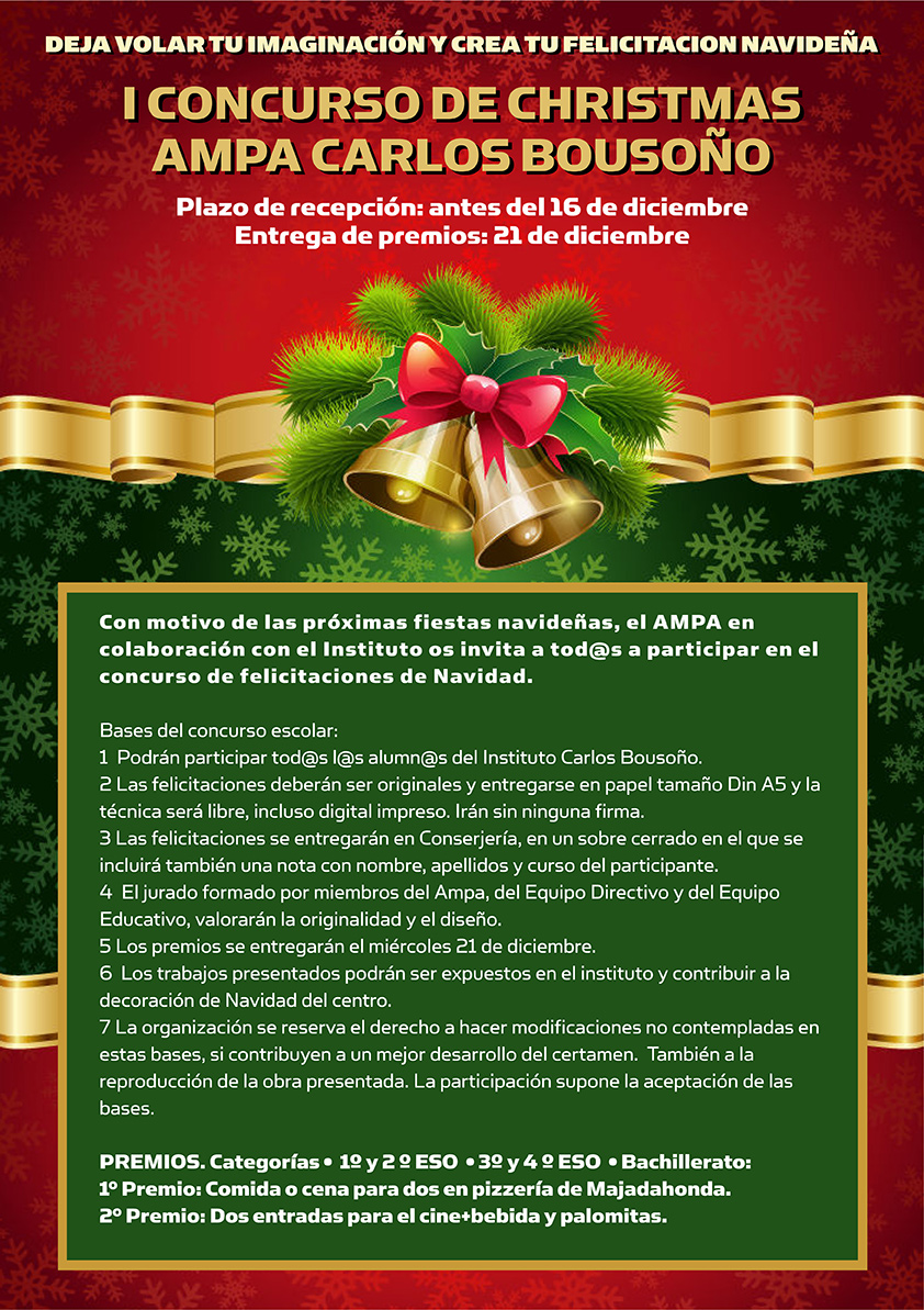 cartel concurso de Christmas AMPA Carlos Bousoñoo-22